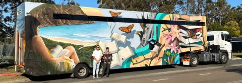 Port Stephens mobile library refreshed and back on the road