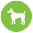 Dog on leash icon
