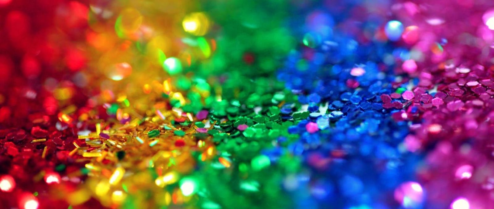 rainbow glitter banner image