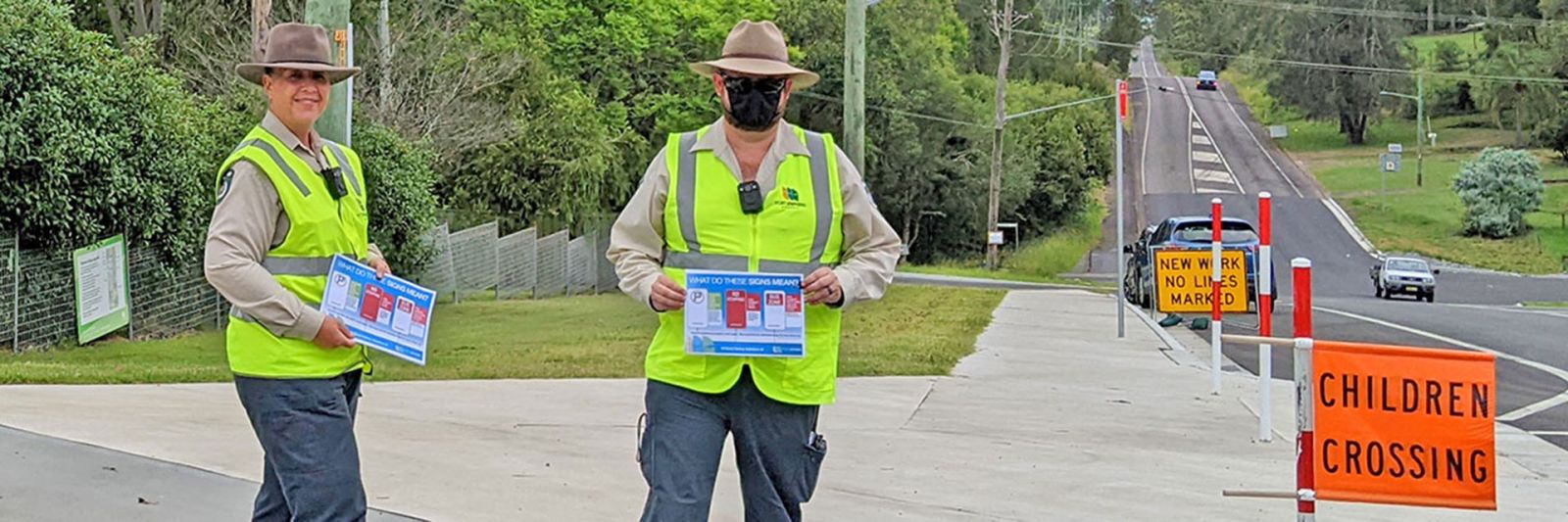 Rangers educate about school zone safety banner image