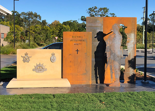 The new Medowie War Memorial.