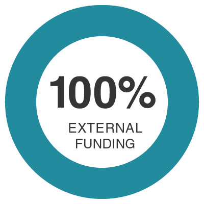 Hundred Percent External Funding Icon