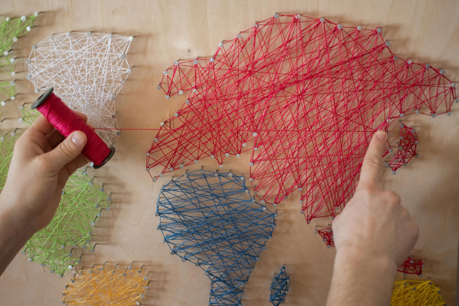 String art on a table banner image