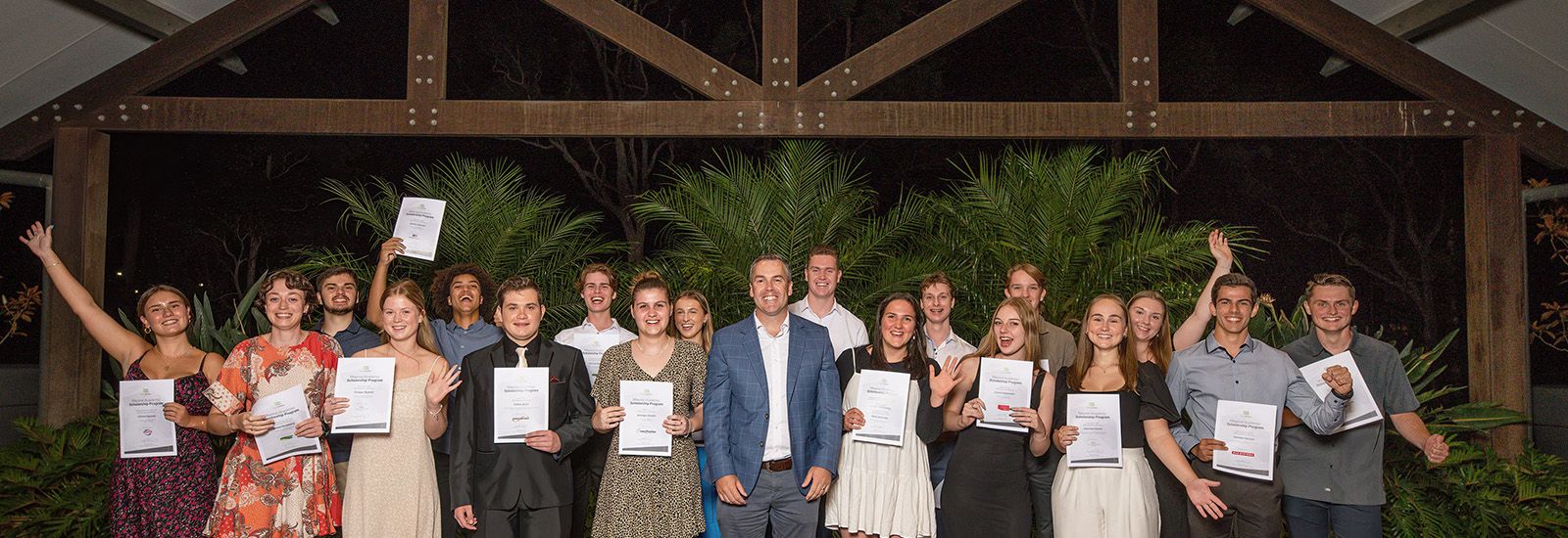 Group shot of Mayoral Academic Scholarship recipients banner image