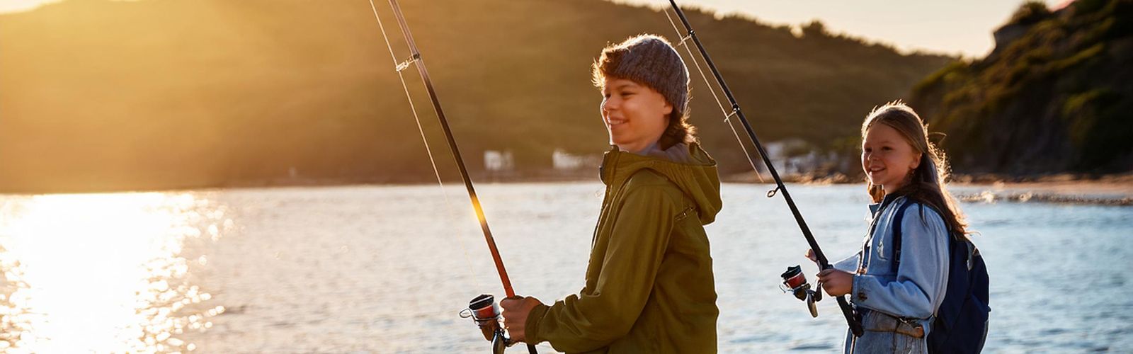 Kids fishing banner image