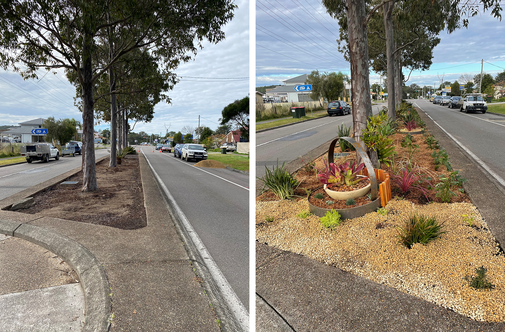 Mainstreet Beautification Before and After
