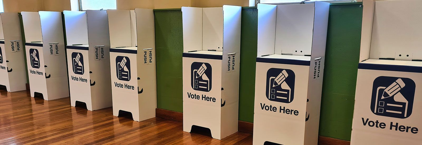 white voting boxes banner image