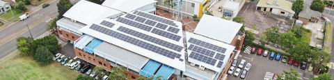 Solar panels support a sustainable future