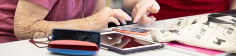 Youngsters and oldsters connect through technology